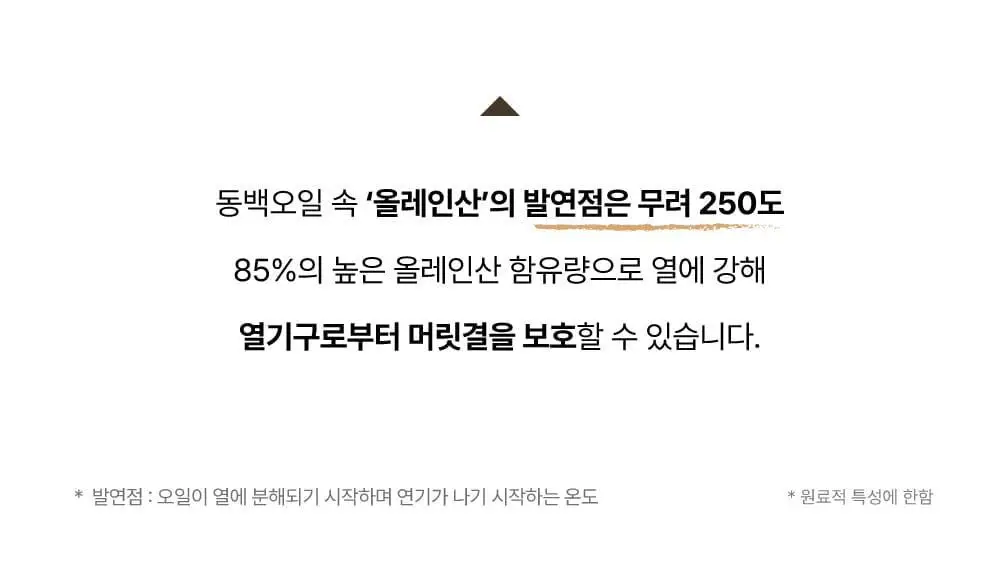 [끈적임제로/열보호] 애쉬로렌 제주 동백오일 헤어에센스 80ml 상세페이지 19